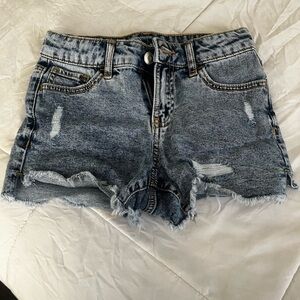 Distressed Denim girls shorts